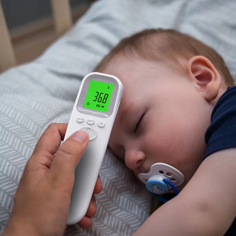 Digital Infrared Thermometer Forehead Body Non-Contact Fever Thermometers Or Medical Portable Finger Pulse Oximeter Blood Oxygen