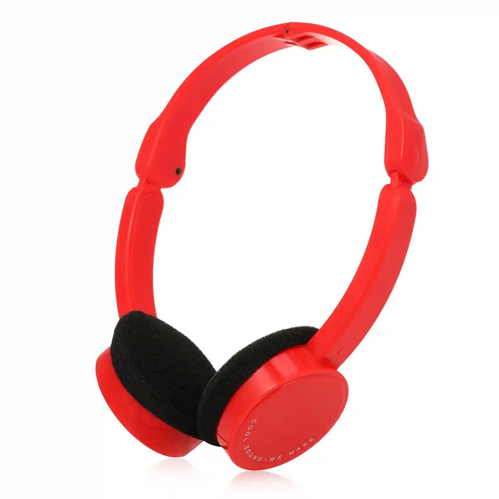 Wired Over-Ear Headphones for Kids - Foldable Design by Tidesmit Red Tidesmit