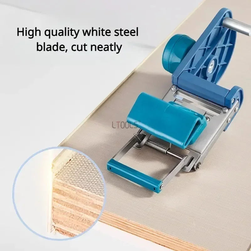 New Edge Banding Cutter Woodworking Curved/Straight Dual Purpose Quick Edge Banding Trimmer Carpentry PVC Edge Band Cutting Tool