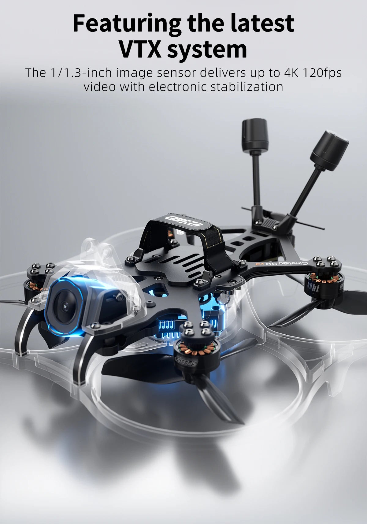 GEPRC Cinelog30 V3 FPV Drone with O4 Air Unit & Advanced Flight Controller Tidesmit