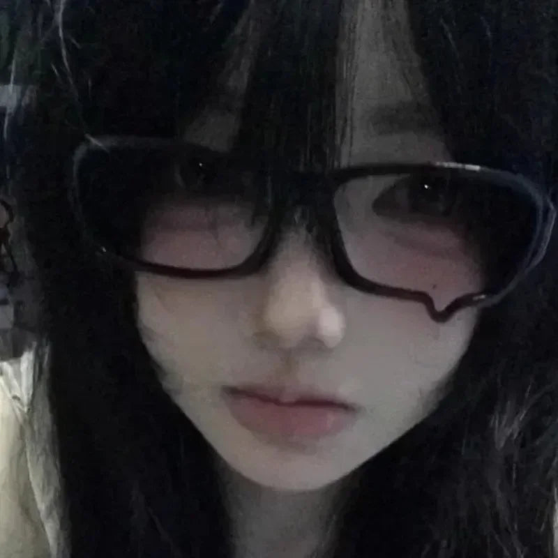 Y2K Anime Teardrop Glasses Cosplay Unisex Lensless Eyewear Fashion Jewelry Costume Props Accessories Gift Kawaii Aesthetic Decor