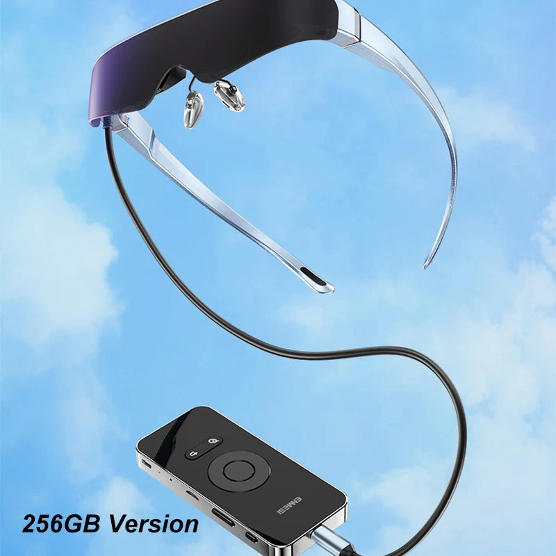 VR Smart Glasses 4K Dual Lens - Portable Private Mobile Theater 256GB Version Tidesmit