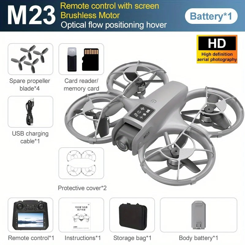 4K Camera Drone M23 with Obstacle Avoidance and GPS - Tidesmit M23-White Tidesmit