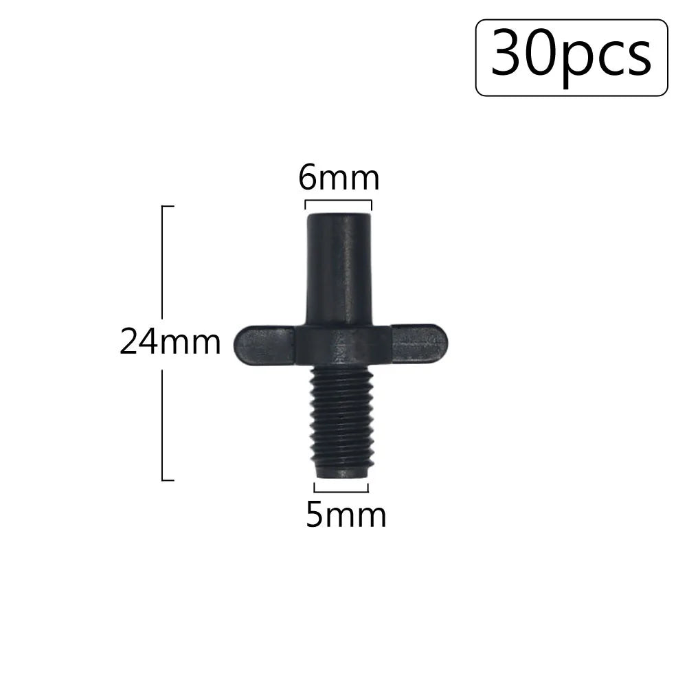 Irrigation Dripper Sprinkler Connector 1/8" 1/4" Hose Barb Tee Elbow Water Pipe Repair  Fitting Garden 3/5 4/7mm Tube Coupler