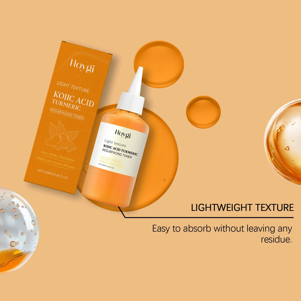 Brightening Kojic Acid Turmeric Toner Soothing Hydrating Pore Minimizing Oil Control Reduce Dullness Refreshing Facial Skin Care