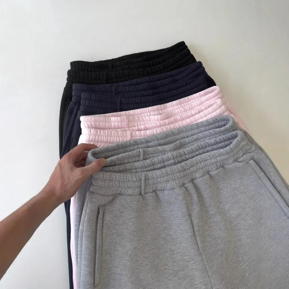 Summer Casual Fashion Jogger Shorts Men Cotton Breathable Loose Beach Short Pants Comfortable Gym Basketball Sport Zipper Shorts