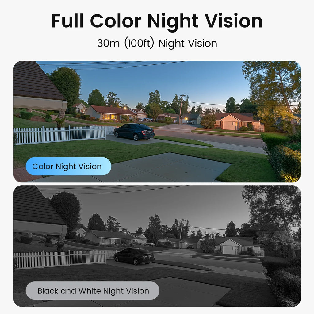 ZOSI C296 4K/3K PoE PTZ Security IP Camera Outdoor AI Detection Starlight Color Night Vision 8MP/5MP HD Video Surveillance Cam