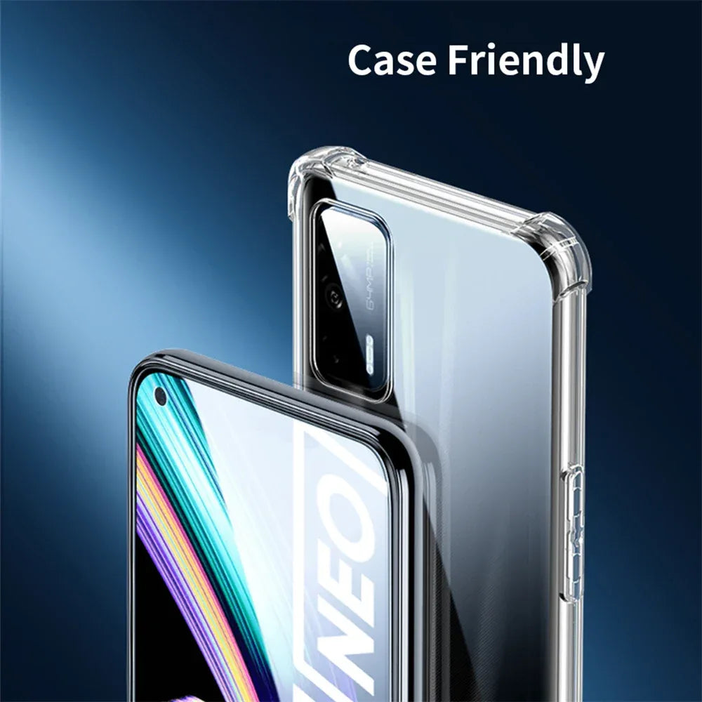 Realme GT Series Tempered Glass Screen Protector - 9H Case-Friendly 2-Pack Tidesmit