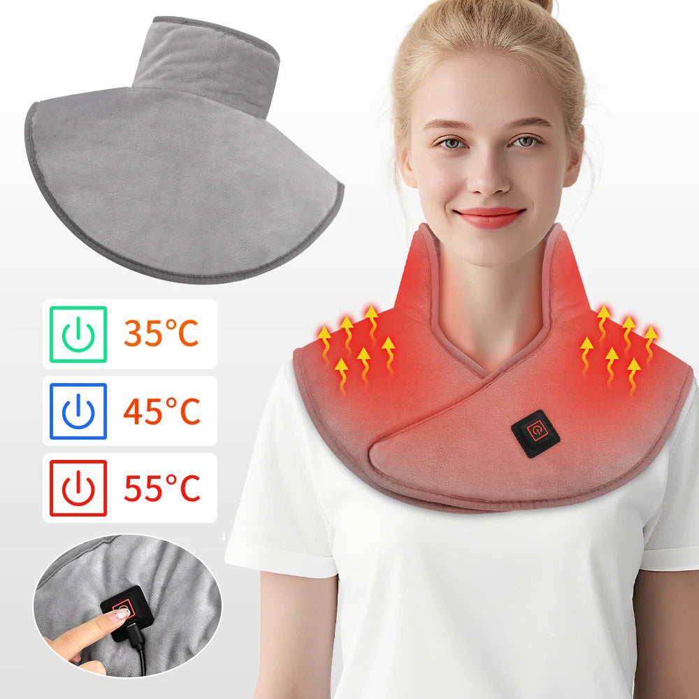 Electric Heating Neck Massager - Deep Tissue Muscle Recovery Tool Fascia Gun Tidesmit