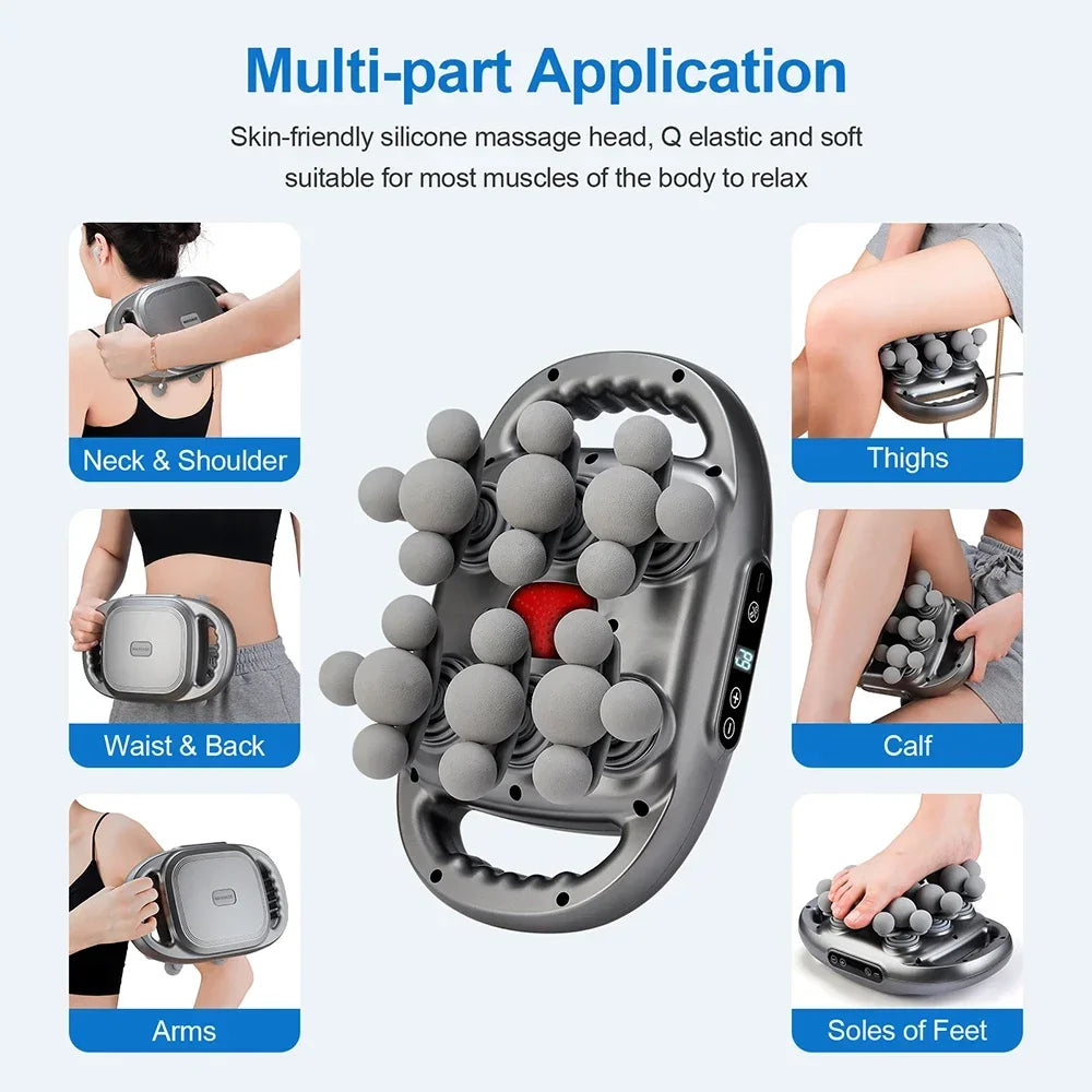 Fascia Gun Deep Tissue Massager - 24 Head Professional Recovery Tool Fascia Gun Tidesmit