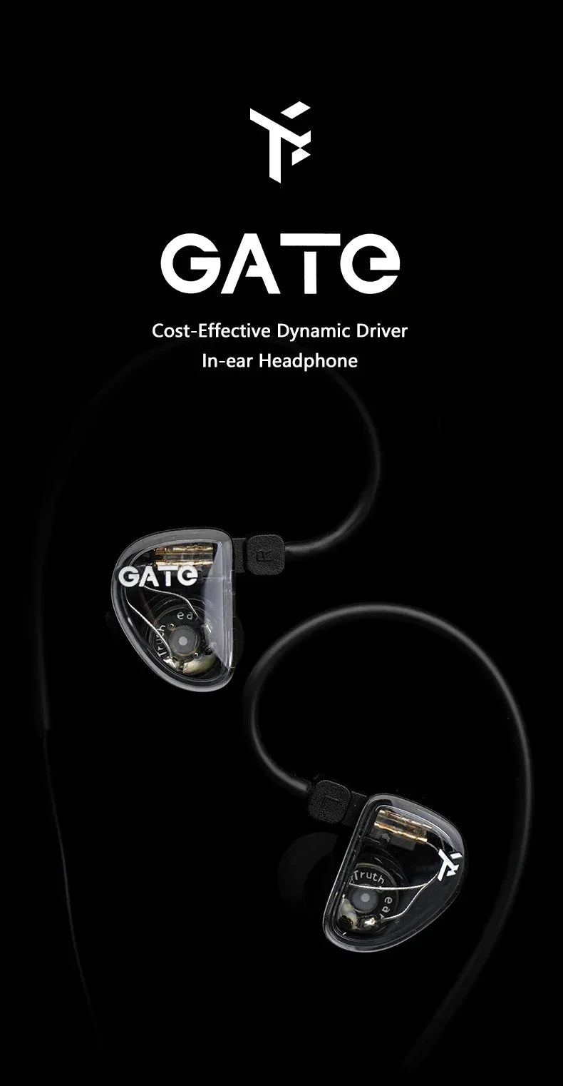 TRUTHEAR GATE In-Ear Monitors Dynamic Driver Wired Audio - Tidesmit Tidesmit