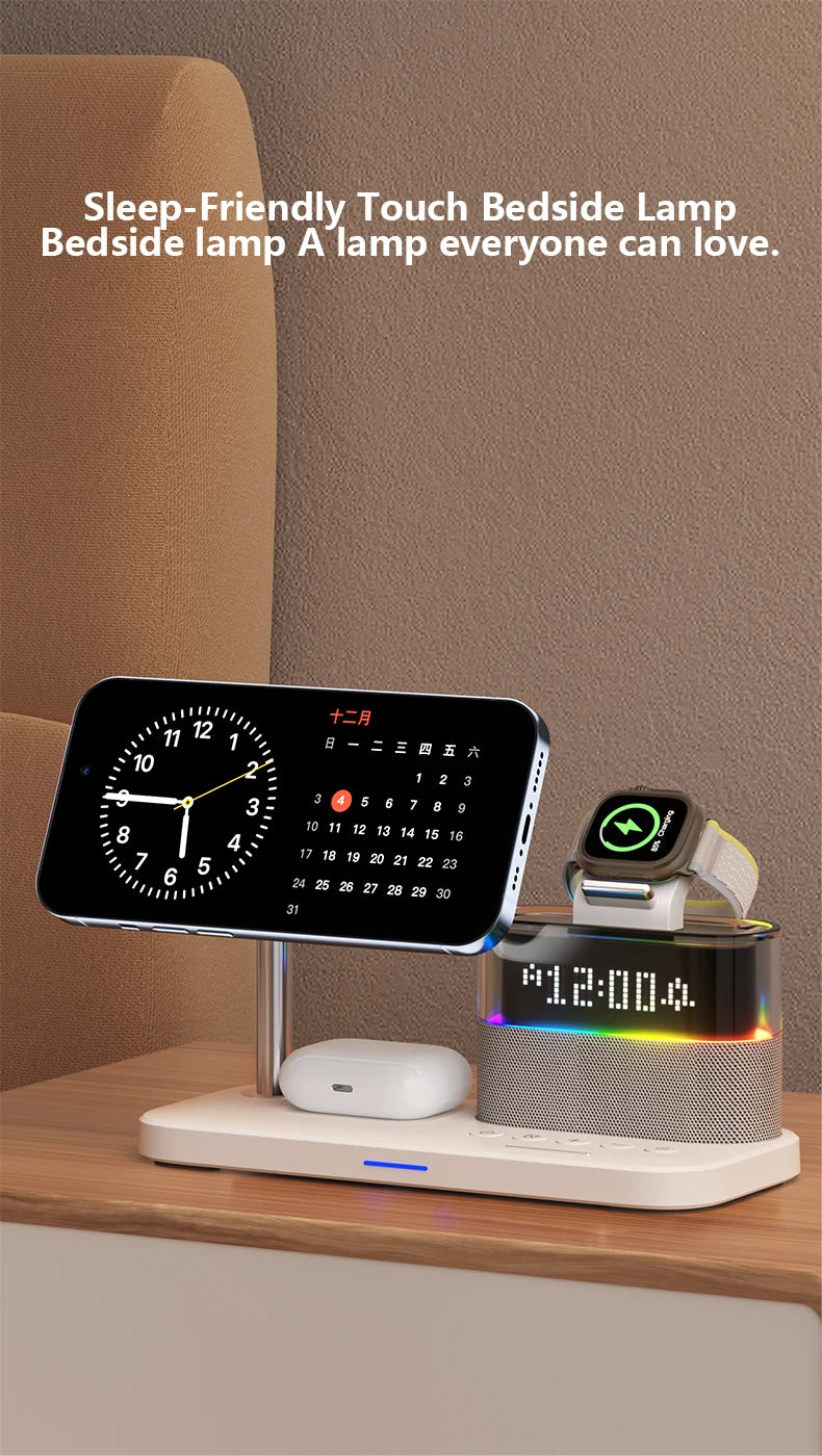 Tidesmit 3-in-1 Qi2 Wireless Charging Station for MagSafe Devices Tidesmit