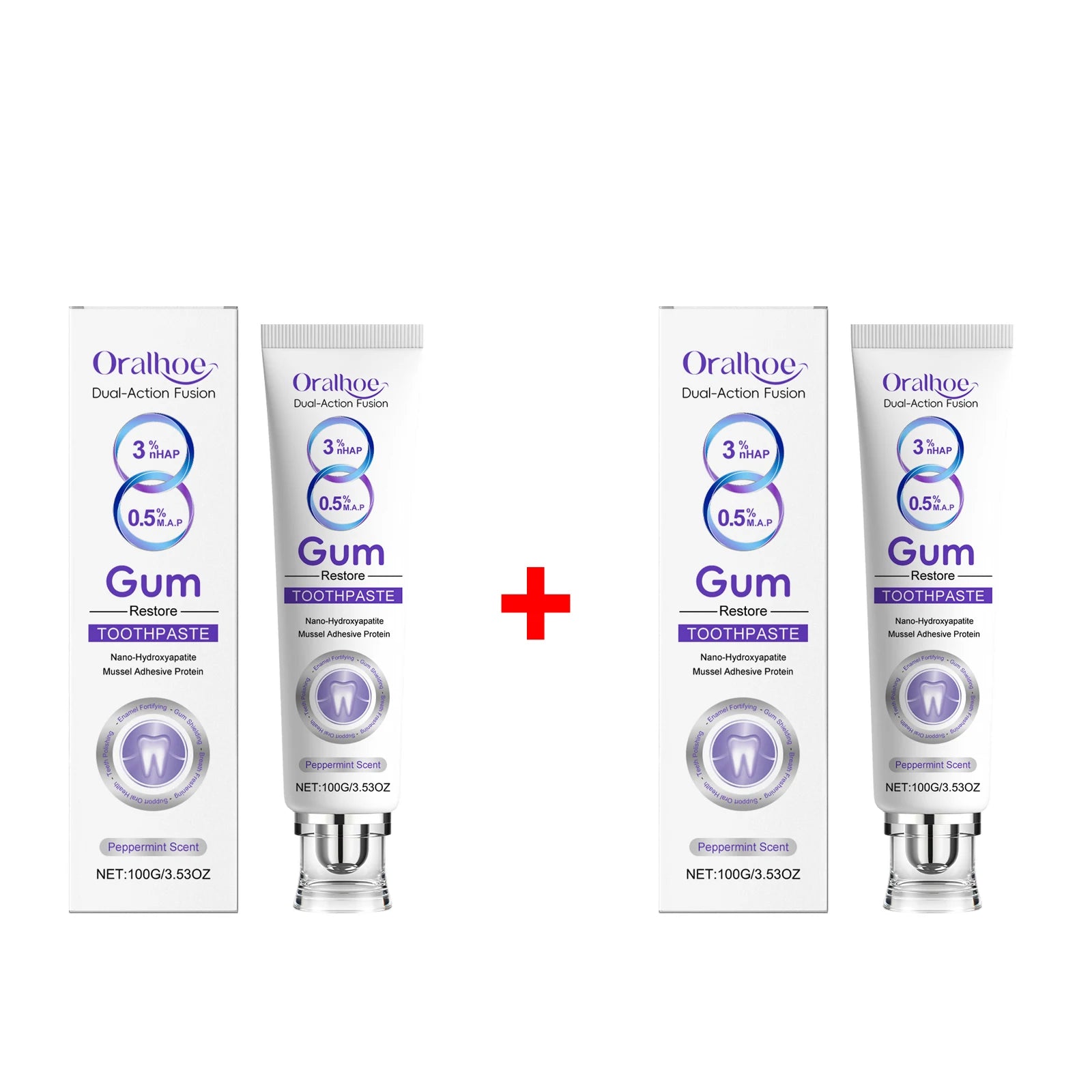 Tidesmit gum repair toothpaste for teeth whitening, dental stain removal, and sensitive tooth allergy relief