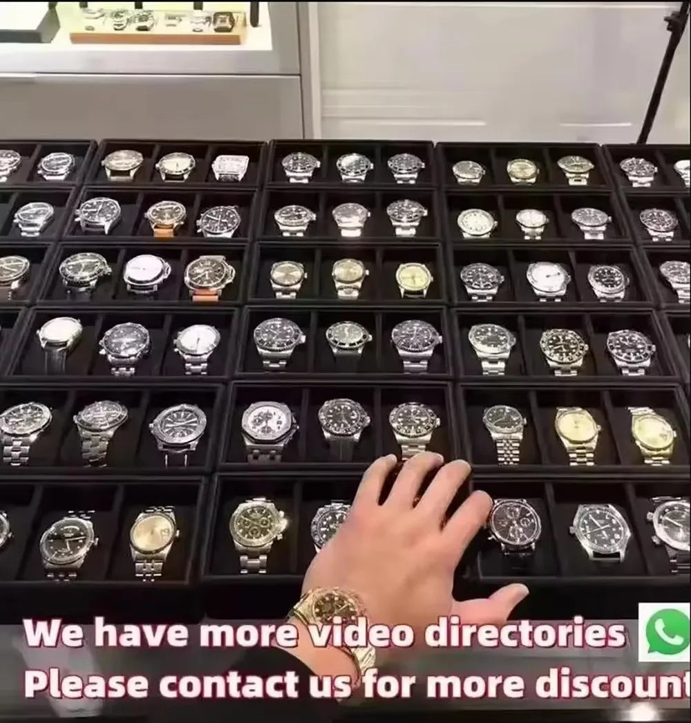 Luxury Men's Mechanical Watches Blue Black Ceramic GMT Stainless Steel Sport Waterproof Mens Watches Luxury Automatic for Men