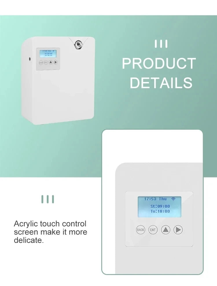 Waterless Fragrance Diffuser 300ml WIFI Control Flavoring Diffuser Timer Function Air Freshener Smell Distributor For Home Hotel