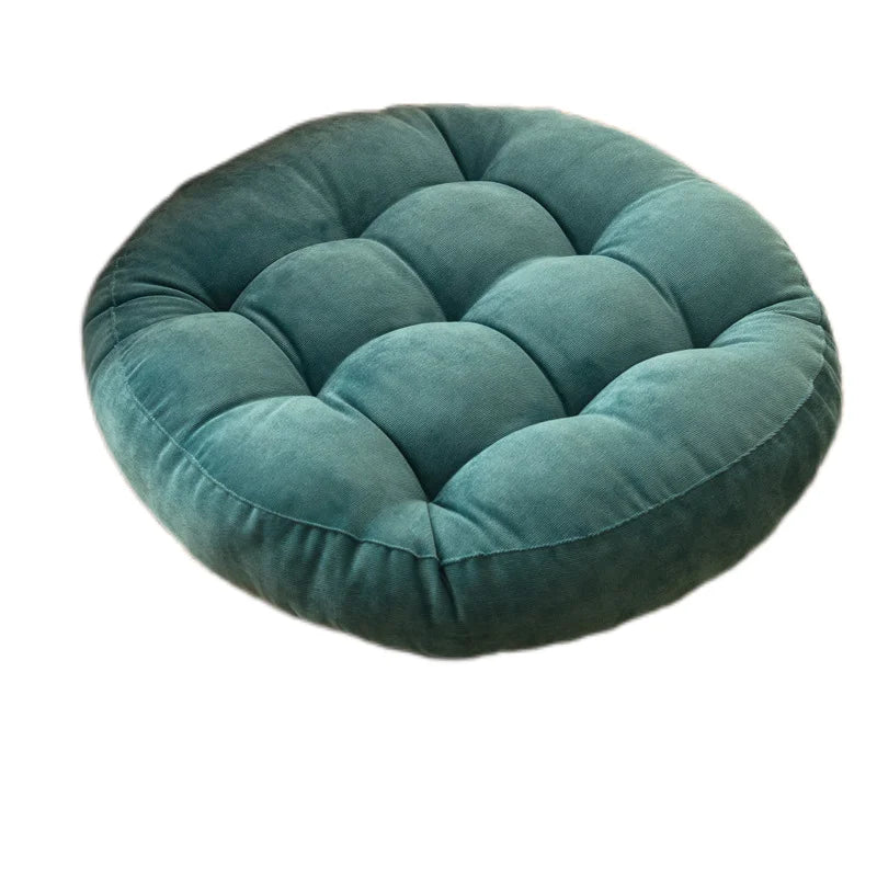 Grey Floor Seat Cushion Pillow Round Large Pillows Seating for Adults Tufted Corduroy Floor Cushions for Living Room Tatami 방석