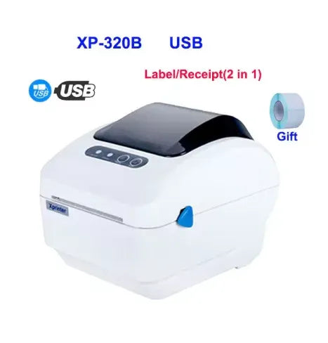 New Xprinter XP-365B Printer 80mm Thermal Barcode Price Printer Launch Thermal Printer USB or Bluetooth Interface Ticket Printer