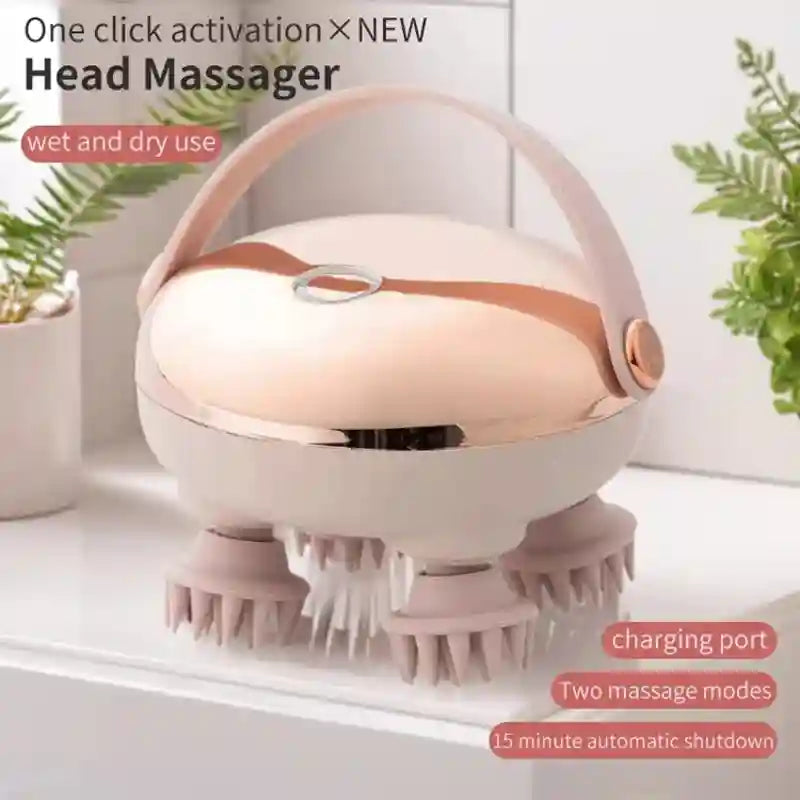 Electric Scalp Massager | Waterproof Deep Tissue Relief | Tidesmit Massage Roller Tidesmit
