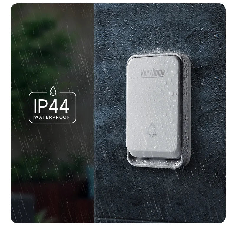 K33 Wireless Doorbell Waterproof Self-powered Button Smart Door Bell Sets Home Welcome Outdoor House Chimes  Receiver