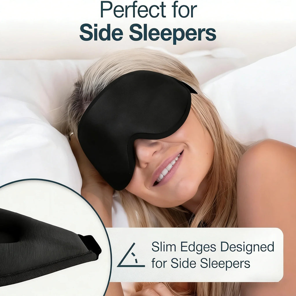 3D-Shaped Men's and Women's Sleep Eye Masks Provide Perfect Light-Blocking, Are Soft and Comfortable, Suitable for Travel A-DH