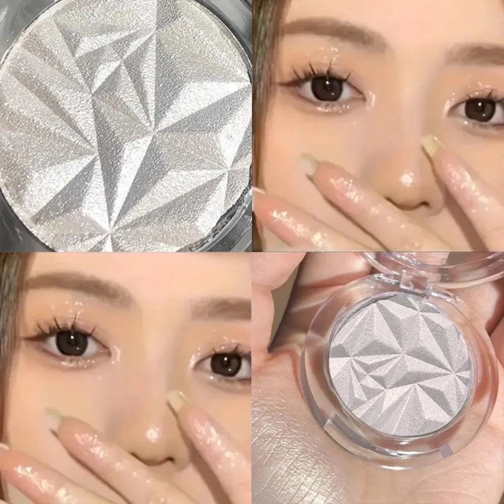 Tidesmit Dual Tone Highlighter Palette texture close-up showing 3D shimmer and matte contour powder for face makeup