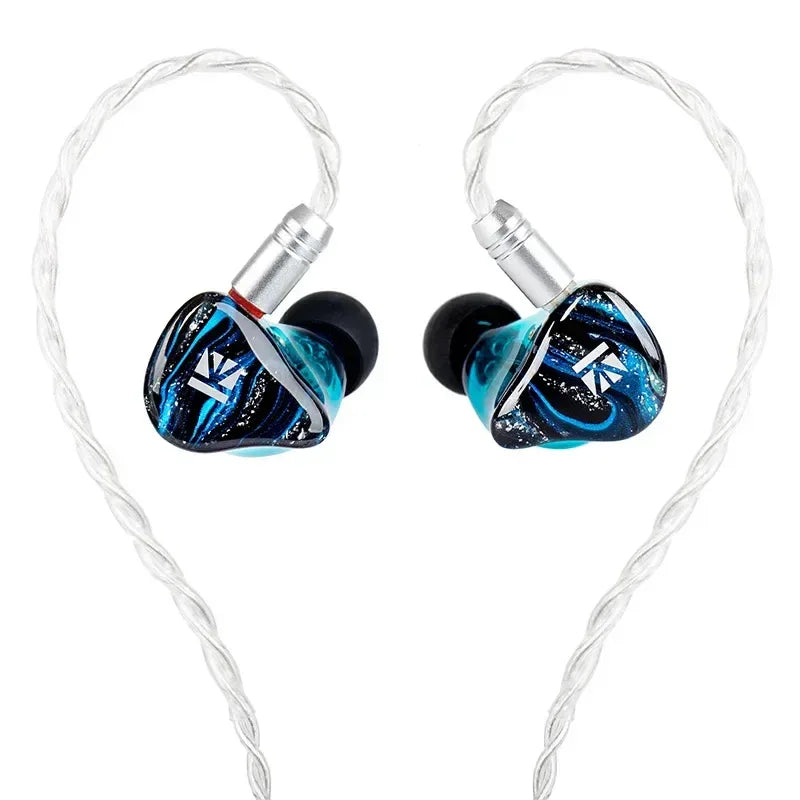 16-Driver HiFi Studio Monitor Earbuds by Tidesmit - Wired Audio Blue without mic Tidesmit