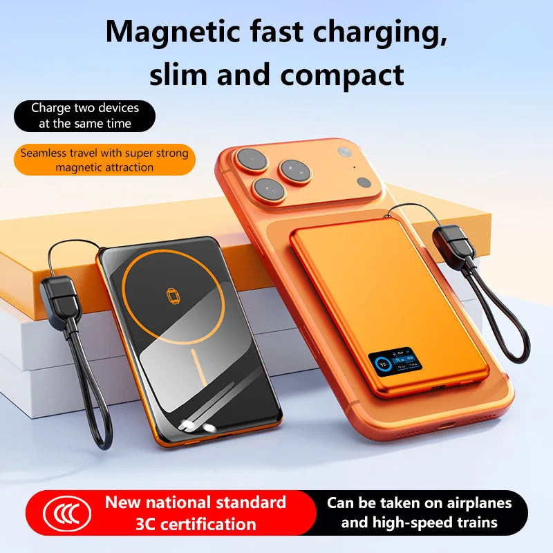 Magnetic Fast Charging Power Bank 50000mAh - Portable USB-C Battery Pack Tidesmit