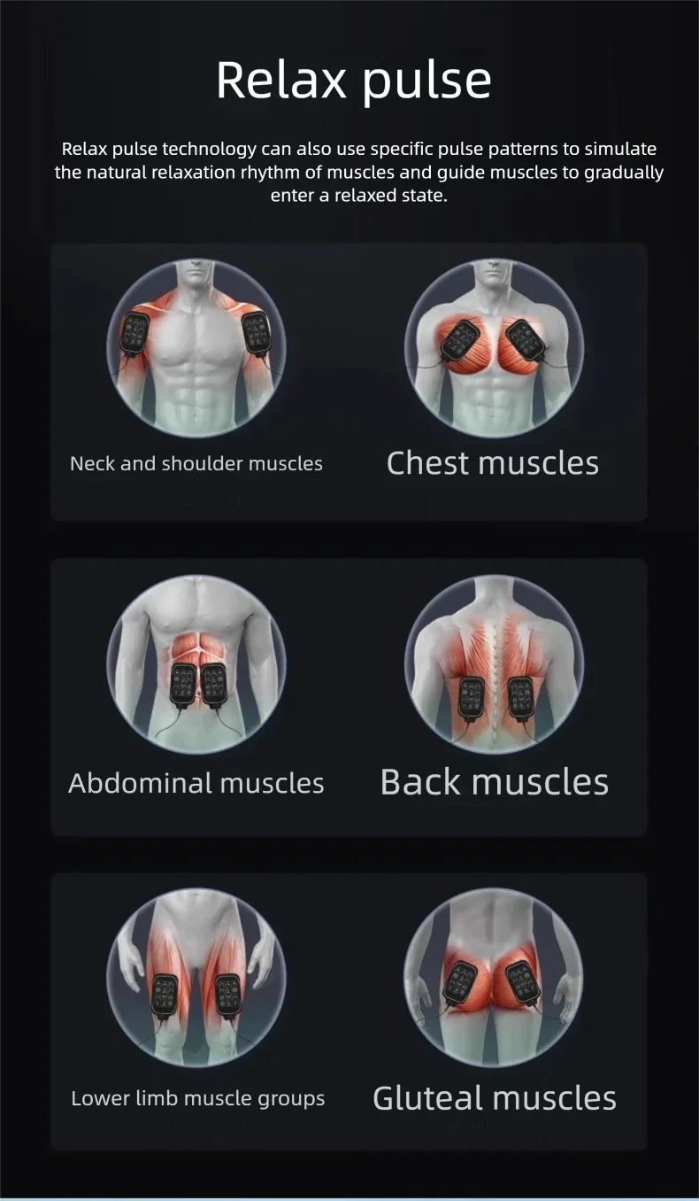 Electric Pulse Muscle Stimulator: Deep Tissue Relief & Heat Therapy Massage Chairs Tidesmit