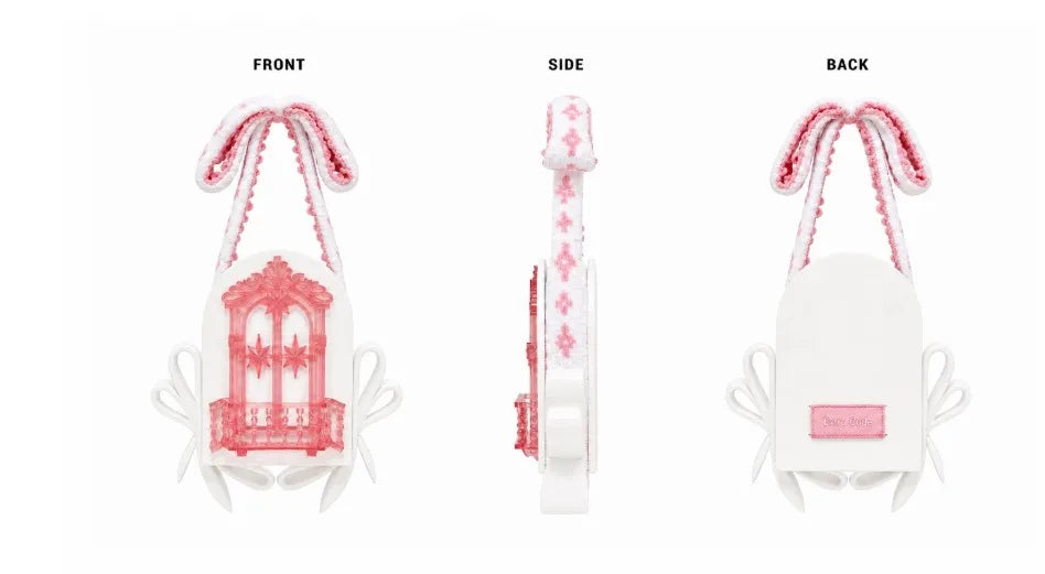 3D Printed TPU Women's Shoulder Bag Original Design Adult Girls' Small Capacity Handbag Open-top Design Balcony Purse Wallet