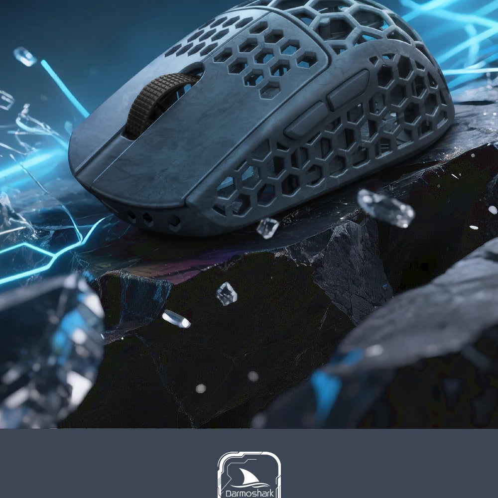 Darmoshark M5Air V2 Forged Carbon Fiber Gaming Mouse Wireless 8K Macro Mouse 30KDPI  Finger Grip Small Hand Mice 30g Lightweight