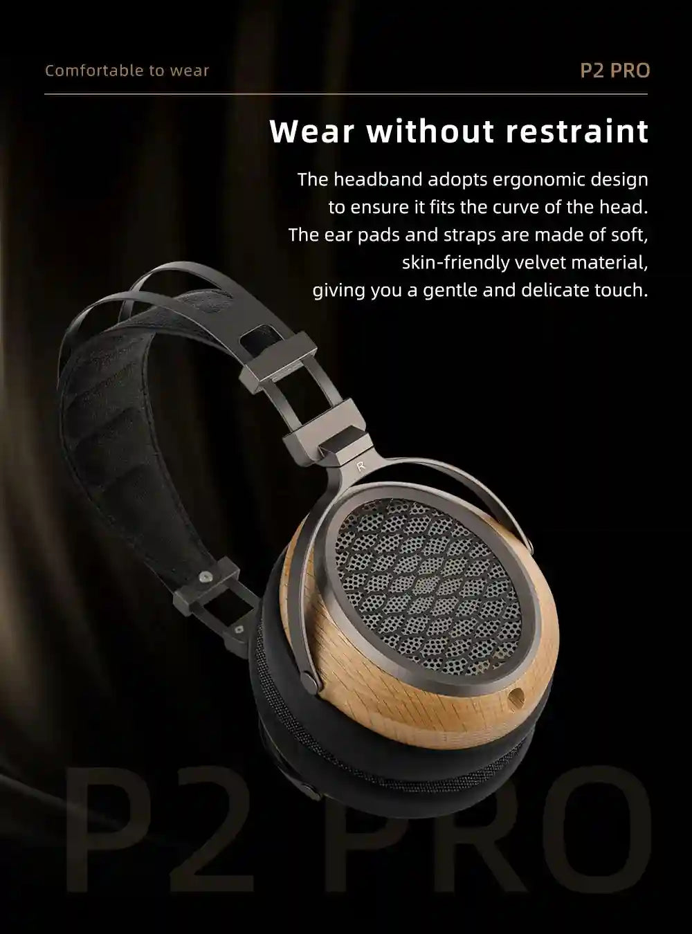 SIVGA P2 Pro Planar Magnetic Headphones | Open Back Walnut Wood Tidesmit