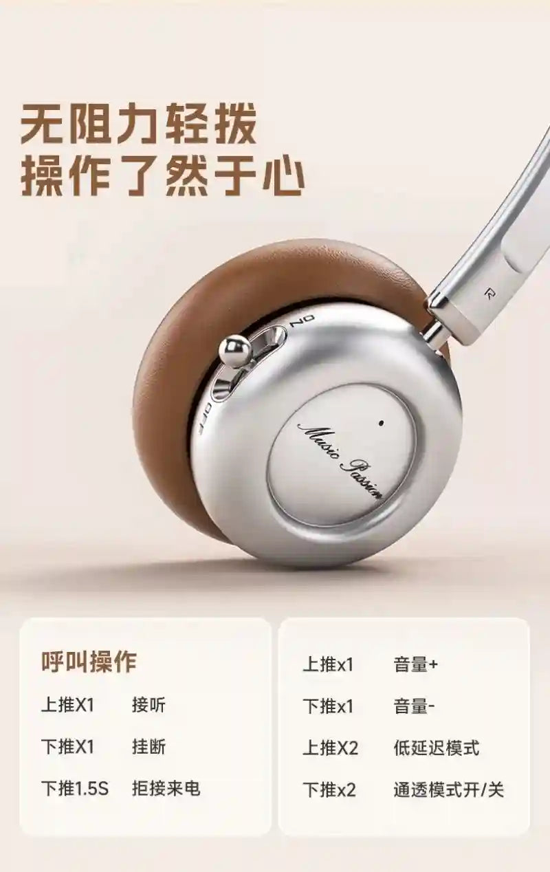 Wireless Bluetooth Gaming Headphones with Active Noise Cancellation Tidesmit