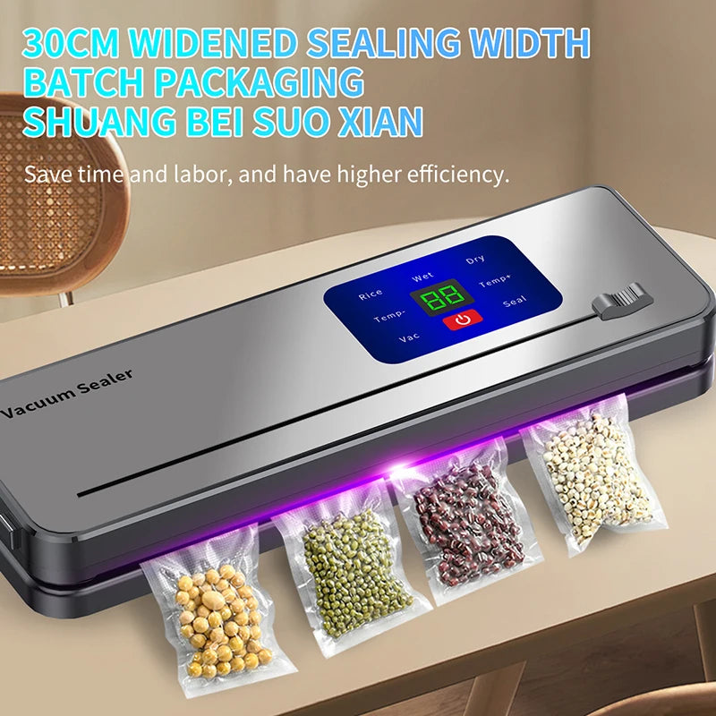 2026 Portable Wireless Vacuum Sealer, Rechargeable Food Sealing Machine with Multi-Pack Vacuum, Countdown Display & Waterproof T