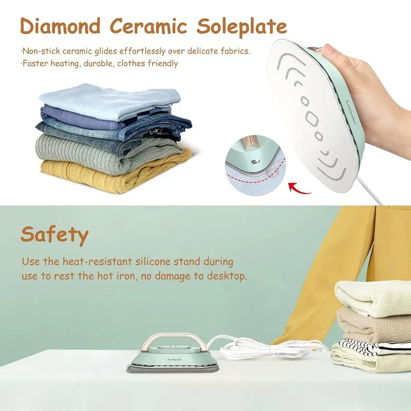 Yunchi Mini Travel Iron 300W 100-240V Portable Electric Clothes Iron