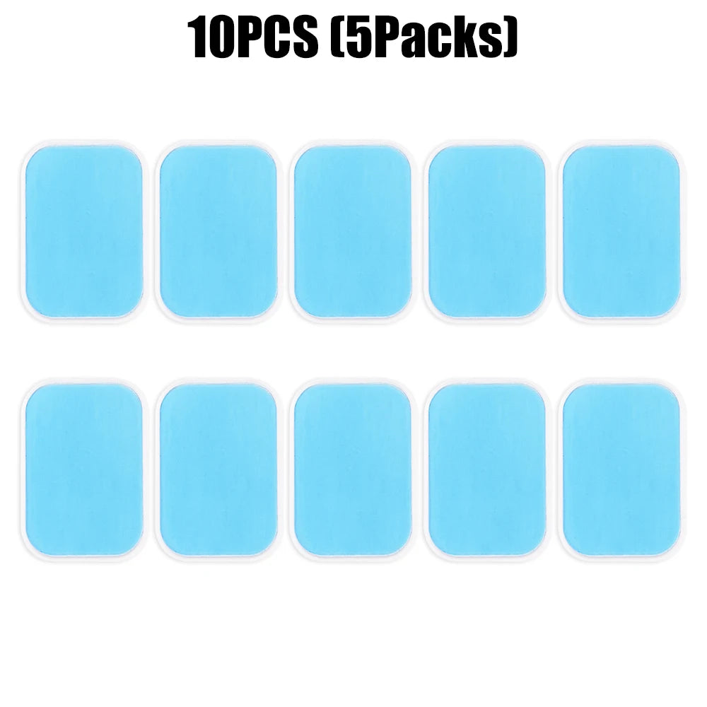 EMS Neck Massager Replacement Gel Pads - Conductive Adhesive Set Body Shaping Massage Equipment 10PCS Tidesmit
