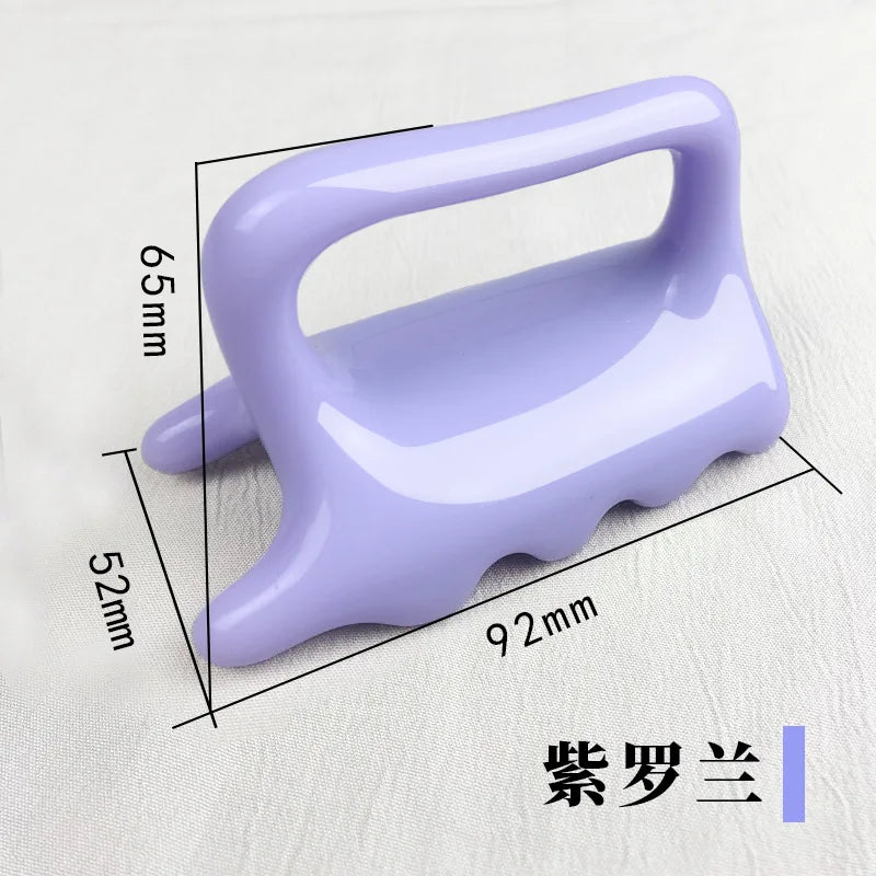 Fascia Massage Tool for Myofascial Release - Durable Resin Body Massager Body Shaping Massage Equipment Purple Tidesmit