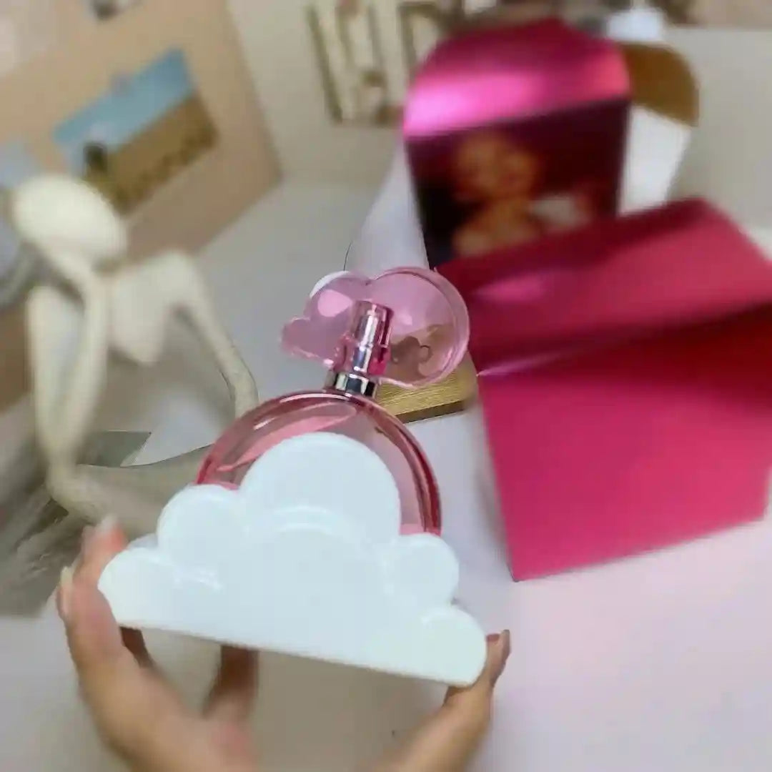 Ariana 100ml pink cloud perfume for women: long-lasting white cloud bottle design, floral EDT fragrance.