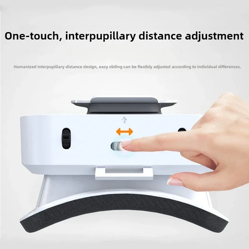 VR Headset for Smartphones - Adjustable Virtual Reality Glasses White Tidesmit