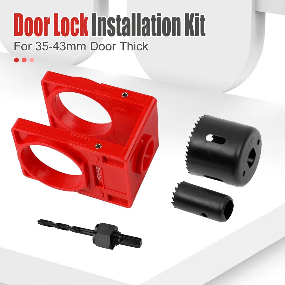 2 in 1 Hinge Drilling Fixture Combination Durable Door Frame Stable Locator Woodworking Installation Screws DIY Auxiliary Tools