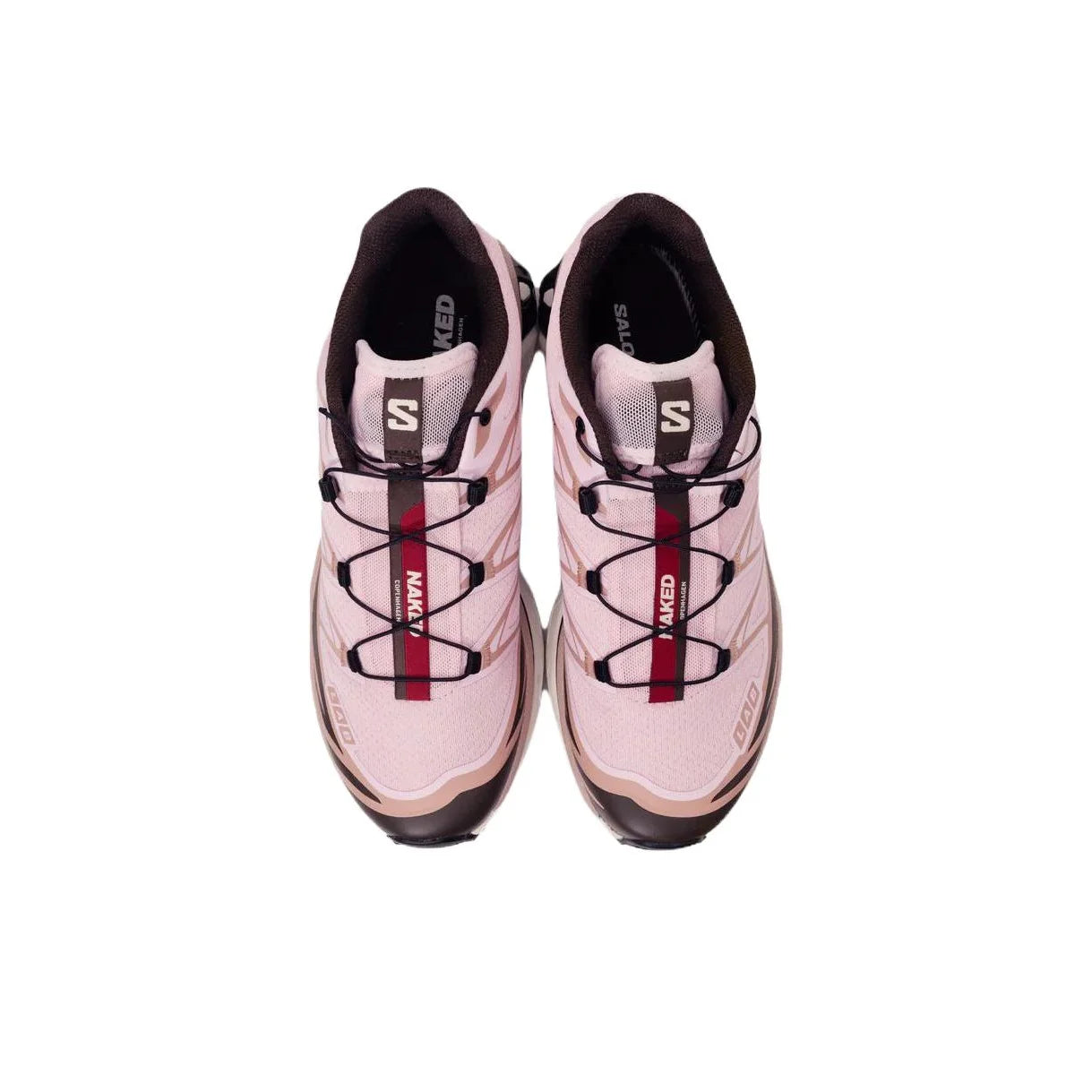 POIZON SALOMON x NAKED Copenhagen XT 6 Soft And Comfortable Mesh Low top Casual Trail Running Shoes Unisex Pink L47951000
