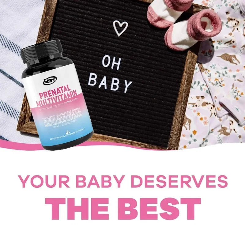 Prenatal Vitamins For Pregnant Women || Non Gmo Containing Iron, Calcium, Vitamin , C, Zinc, And Folate For Pregnant Women