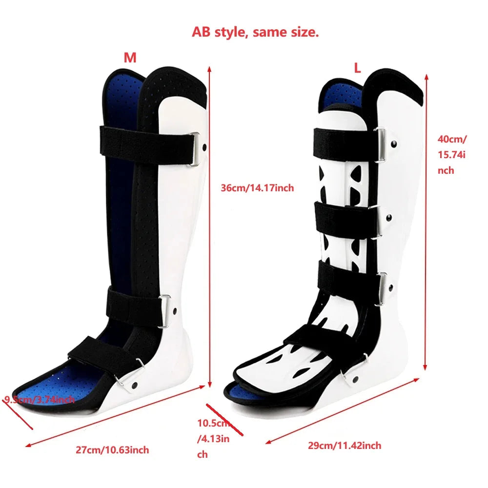 Ankle Foot Drop Brace Orthosis, Adjustable Splint for Ankle Support, Fits Both Feet, Achilles Tendon Stabilizer, 1PCS M/L Size