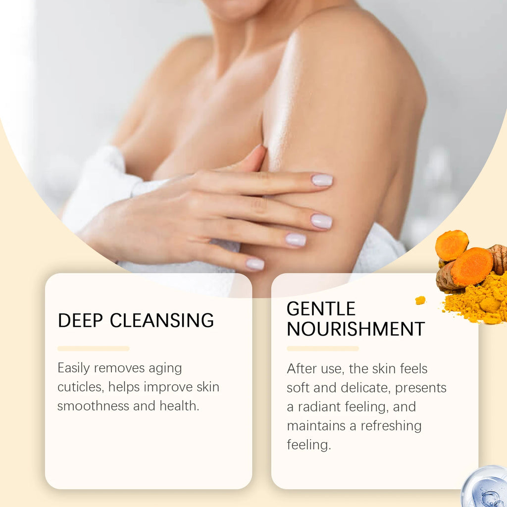 Turmeric Body Scrub for Smooth Skin - Natural Exfoliating Sea Salt 5pcs Scrubs Treatments Tidesmit