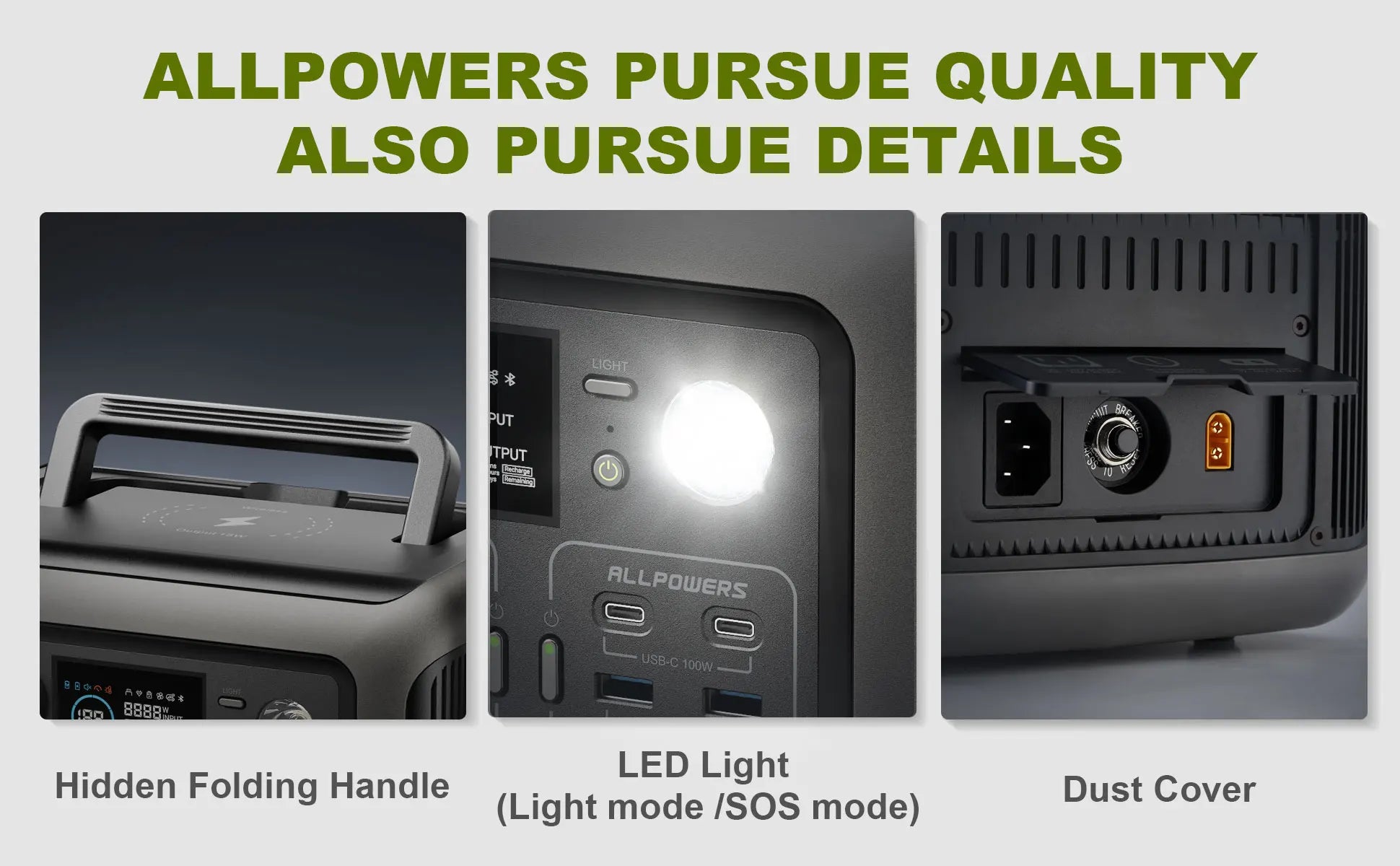Allpowers 299Wh 600W Portable Solar Generator | LiFePO4 Power Station Tidesmit