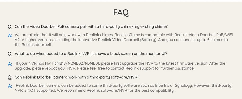 REOLINK 2K+ PoE Video Doorbell 2-Way Talk 4:3 Aspect Ratio Smart Home Video Intercom Wired Door Bell with Chime(EU&UK Optional)