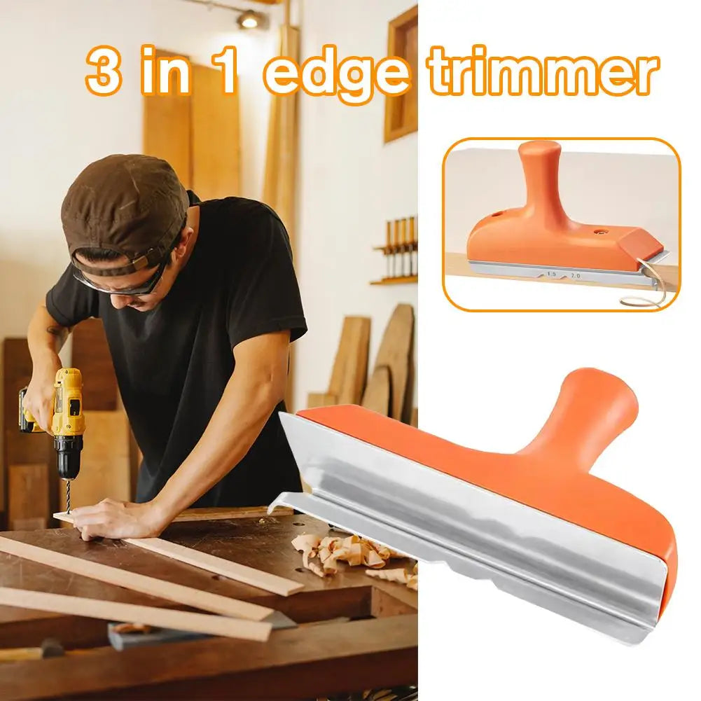 ‌3-in-1 Woodworking Edge Trimming Knife For Precision Deburring Scrapingand Chamfering On Wood Boards Repair Tool