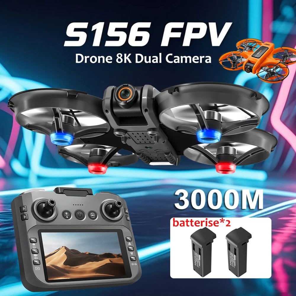 4K Camera Drone with Dual Lens and Brushless Motor - S156 Foldable Tidesmit