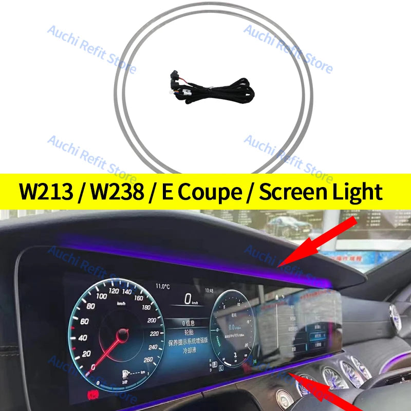Mercedes-Benz W213 Ambient LED Air Vents with 3D Rotating Speaker Screen light Tidesmit