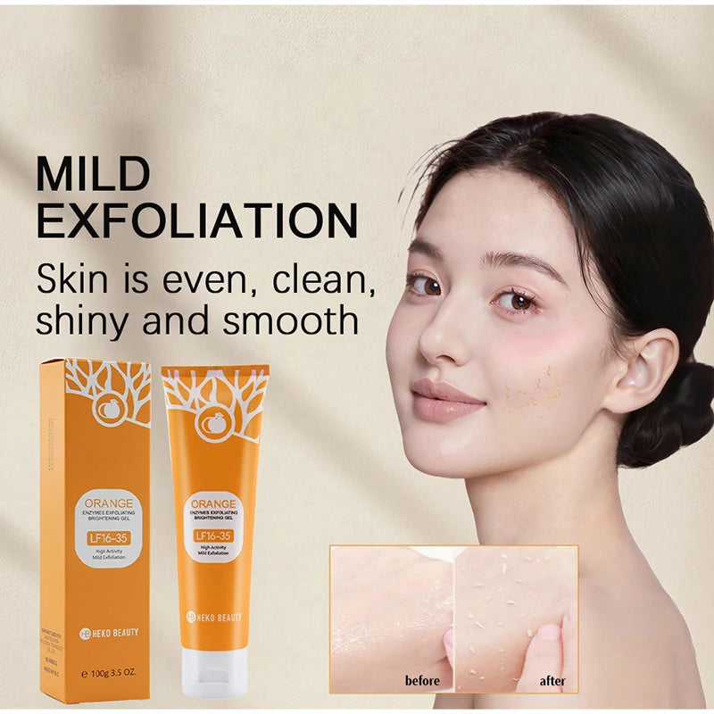 Orange Exfoliating Gel 100g | Deep Pore Cleanser & Skin Brightening Scrubs Treatments Tidesmit