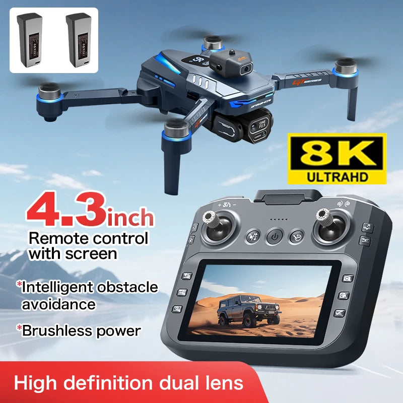4K Camera Drone Foldable Obstacle Avoidance Quadcopter GT8 Series GT8-8K-2B Tidesmit